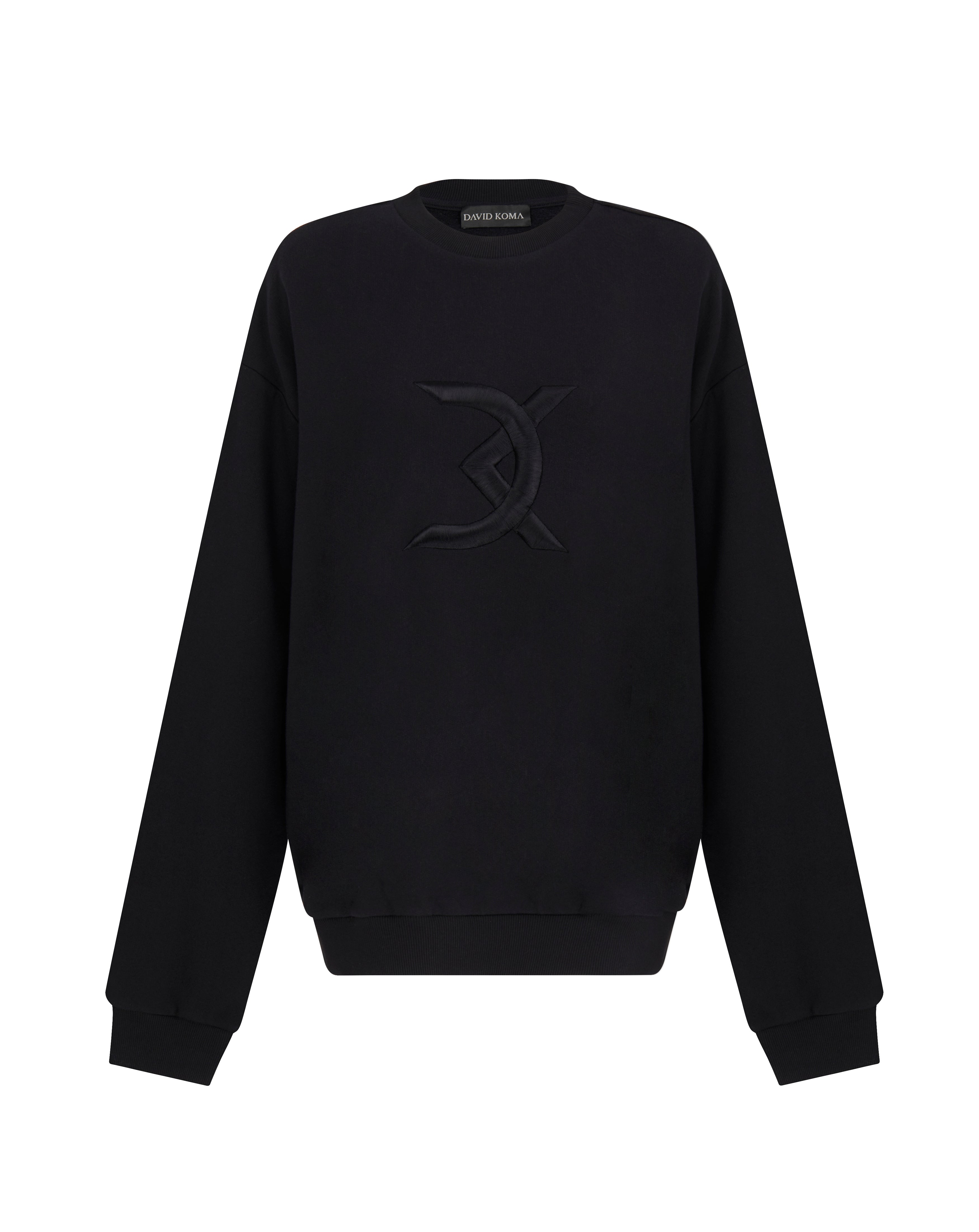 DK Logo Embroidered Sweatshirt – David Koma